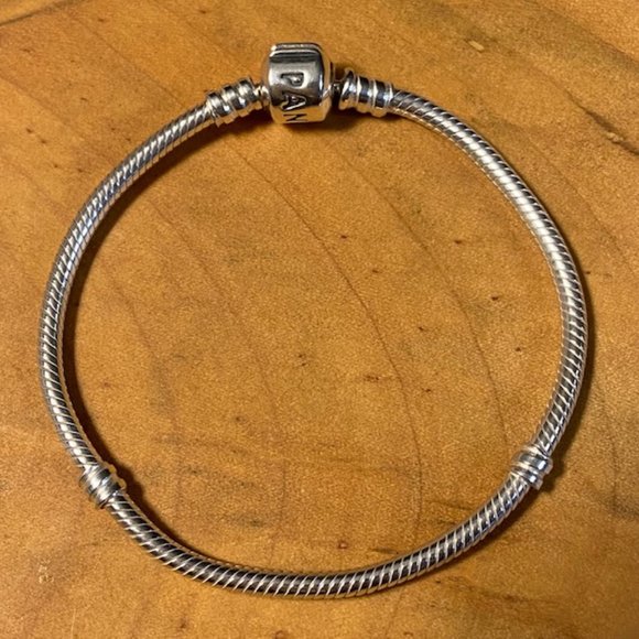 Pandora Barrel Clasp Snake Chain Bracelet 7" - Picture 2 of 7